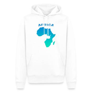 Afrika, Safari, Tanzania, Africa - Männer Premium Bio Hoodie - Weiß - Vorne - Nico (187cm)