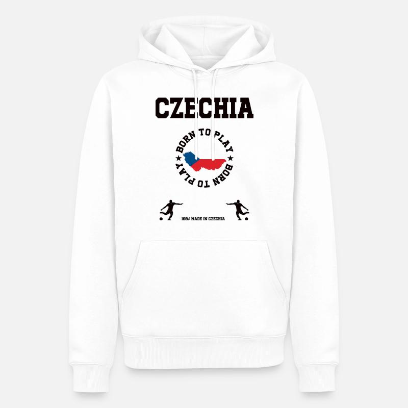 Tschechien - Männer Premium Bio Hoodie - Weiß