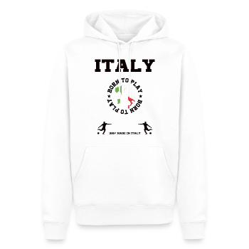 Italy - Männer Premium Bio Hoodie - Weiß - Vorne - Nico (187cm)