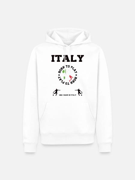 Italy - Männer Premium Bio Hoodie - Weiß