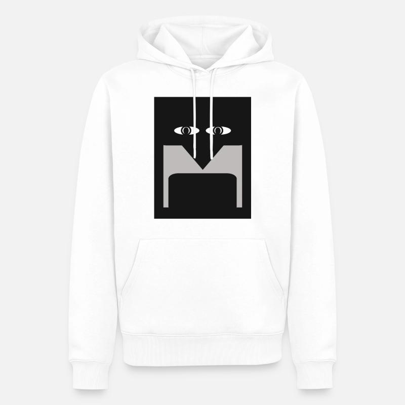 Tabby - Sweat à capuche Premium bio Homme - blanc