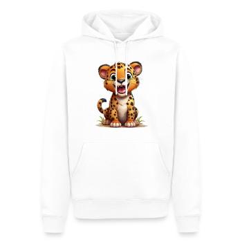 Jaguar - Männer Premium Bio Hoodie - Weiß - Vorne - Nico (187cm)