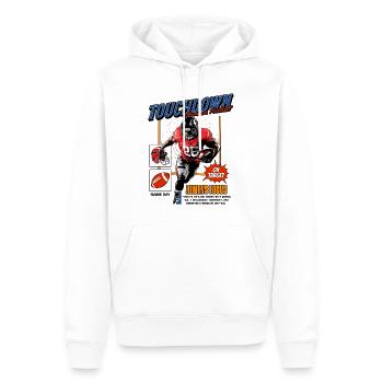Joueur de football américain États-Unis America Sports Splash - Sweat à capuche Premium bio Homme - blanc - Devant - Nico (187cm)