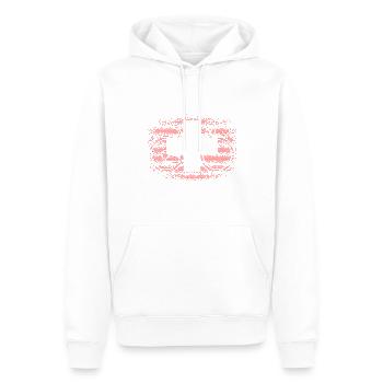 Drapeau de la Suisse Vintage Croix en détresse Look Suisse - Sweat à capuche Premium bio Homme - blanc - Devant - Nico (187cm)