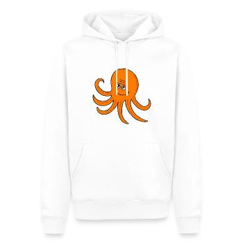Süße Ozeantiere – Lustiger Cartoon-Oktopus - Männer Premium Bio Hoodie - Weiß - Vorne - Nico (187cm)