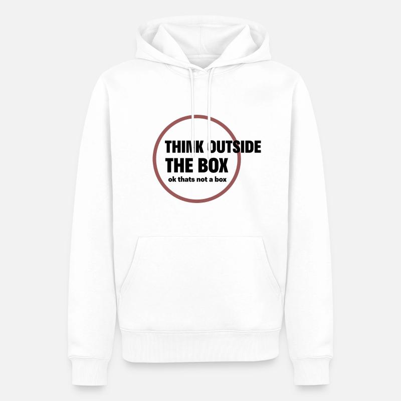Sortez des sentiers battus - Sweat à capuche Premium bio Homme - blanc