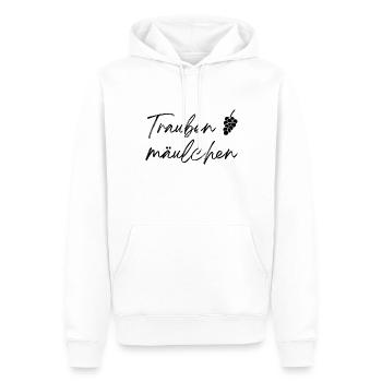 Traubenmäulchen - Männer Premium Bio Hoodie - Weiß - Vorne - Nico (187cm)