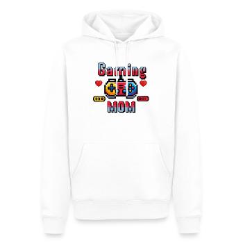 Gaming mom retro pixelart - Männer Premium Bio Hoodie - Weiß - Vorne - Nico (187cm)
