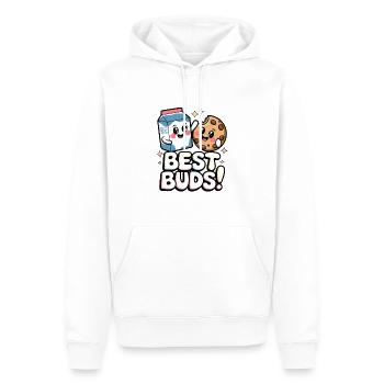 Beste Kumpels! - Männer Premium Bio Hoodie - Weiß - Vorne - Nico (187cm)