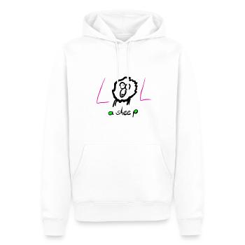 LOL a sheep - Männer Premium Bio Hoodie - Weiß - Vorne - Nico (187cm)