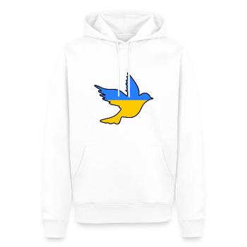 Ukraine - Männer Premium Bio Hoodie - Weiß - Vorne - Nico (187cm)