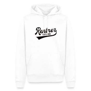 Rentner 2023 Rentenbeginn Rente in 23 Ruhestand - Männer Premium Bio Hoodie - Weiß - Vorne - Nico (187cm)