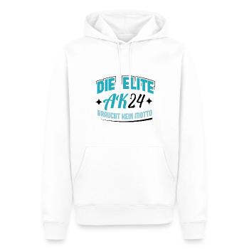 Abschlussklasse 2024 Schulabschluss Abitur Matura - Männer Premium Bio Hoodie - Weiß - Vorne - Nico (187cm)