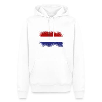 Drapeau des Pays-Bas Hollande Drapeau néerlandais - Sweat à capuche Premium bio Homme - blanc - Devant - Nico (187cm)