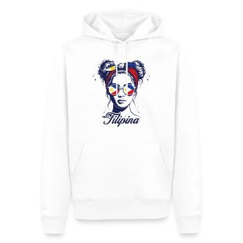 Philippinen Flagge Souvenir Frauen Philippinen - Männer Premium Bio Hoodie - Weiß - Vorne - Nico (187cm)