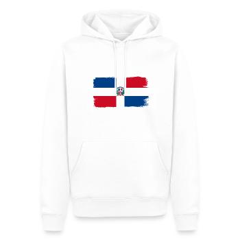 Dominican Republic Flag Dom Rep Flag Tour - Men’s Premium Organic Hoodie - white - Front - Nico (187cm)