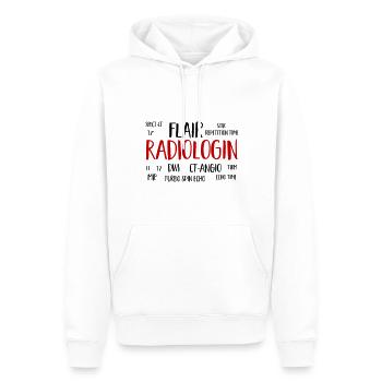 radiologin wolke - Männer Premium Bio Hoodie - Weiß - Vorne - Nico (187cm)
