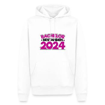 Bachelorabschluss 2024 Bachelor Graduation Sponsio - Männer Premium Bio Hoodie - Weiß - Vorne - Nico (187cm)