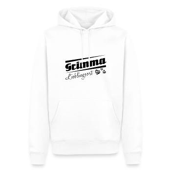Grimma - Lieblingsort mit Stadtnamen - Männer Premium Bio Hoodie - Weiß - Vorne - Nico (187cm)