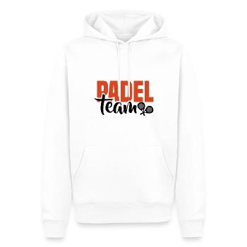 Padel Tennis Paddel Padelball Padeln Padeltennis - Männer Premium Bio Hoodie - Weiß - Vorne - Nico (187cm)