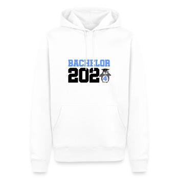 Bachelorabschluss 2024 Bachelor Promotion Sponsion - Männer Premium Bio Hoodie - Weiß - Vorne - Nico (187cm)