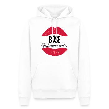 Böse Schwiegertochter - Männer Premium Bio Hoodie - Weiß - Vorne - Nico (187cm)