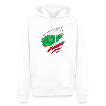 deutschland fahne flagge - Männer Premium Bio Hoodie - Weiß - Vorne - Nico (187cm)