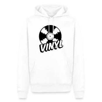 vinyl - Männer Premium Bio Hoodie - Weiß - Vorne - Nico (187cm)