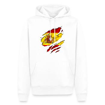 españa flagge spain - Männer Premium Bio Hoodie - Weiß - Vorne - Nico (187cm)