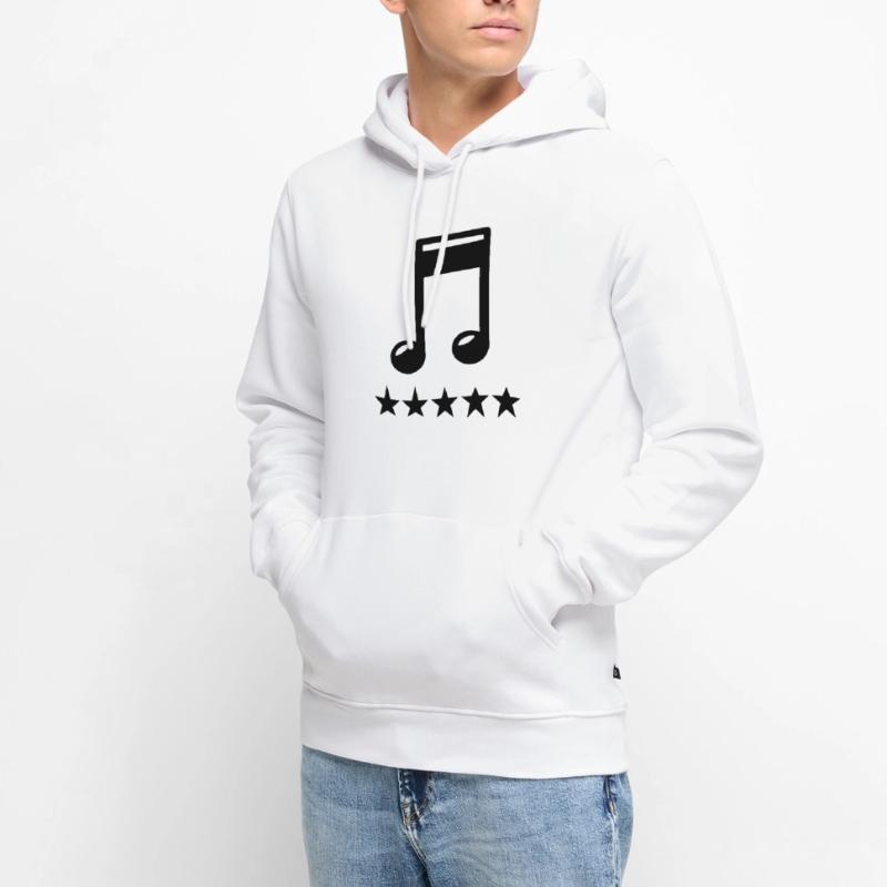 note Männer Premium Bio Hoodie