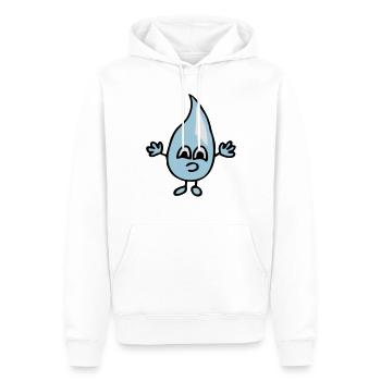 Petites gouttes d'eau - Sweat à capuche Premium bio Homme - blanc - Devant - Nico (187cm)