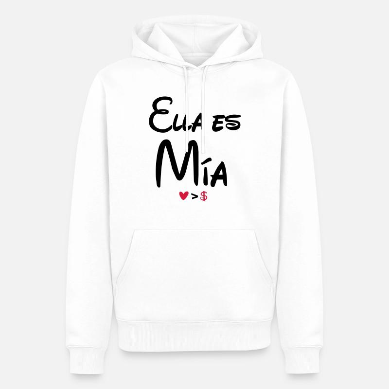 ella_es_mia - Männer Premium Bio Hoodie - Weiß