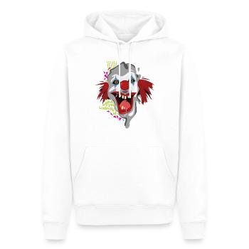 evil_clown - Sweat à capuche Premium bio Homme - blanc - Devant - Nico (187cm)