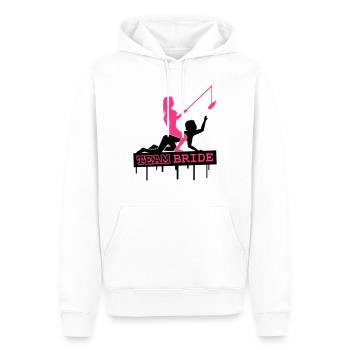 Team Bride - Männer Premium Bio Hoodie - Weiß - Vorne - Nico (187cm)