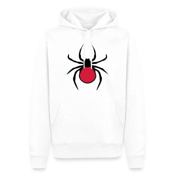morsure de tique sangsue dégoûtant de sang d'araig - Sweat à capuche Premium bio Homme - blanc - Devant - Nico (187cm)