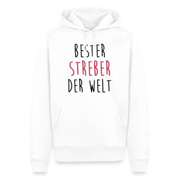 Streber Streberin Schule Kollegen Freund Lehrer - Männer Premium Bio Hoodie - Weiß - Vorne - Nico (187cm)