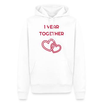 1 - Birthday Wedding - Marriage - Love - Wife - Männer Premium Bio Hoodie - Weiß - Vorne - Nico (187cm)