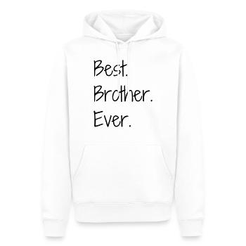 Bruder Brother Baby Geburtstag Geburt Familie - Männer Premium Bio Hoodie - Weiß - Vorne - Nico (187cm)