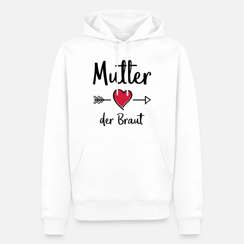 mutter der braut - Männer Premium Bio Hoodie - Weiß