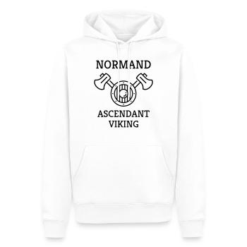 Normandie / Normand / Normande / France - Männer Premium Bio Hoodie - Weiß - Vorne - Nico (187cm)