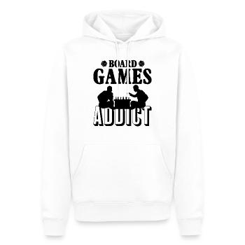 Toxicomanes2 - Sweat à capuche Premium bio Homme - blanc - Devant - Nico (187cm)