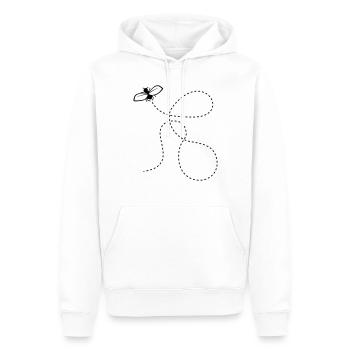 Gestrichelte Linie Fliege - Männer Premium Bio Hoodie - Weiß - Vorne - Nico (187cm)