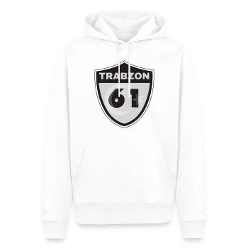Trabzon - Sweat à capuche Premium bio Homme - blanc - Devant - Nico (187cm)