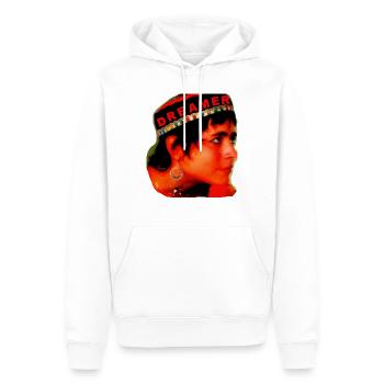 ZoffArt DREAMER - Männer Premium Bio Hoodie - Weiß - Vorne - Nico (187cm)