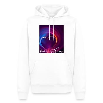 love is in the air - Männer Premium Bio Hoodie - Weiß - Vorne - Nico (187cm)