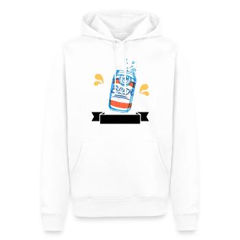 BEERCAN - Männer Premium Bio Hoodie - Weiß - Vorne - Nico (187cm)