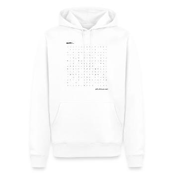 Happy...Wortsuchrätsel - Männer Premium Bio Hoodie - Weiß - Vorne - Nico (187cm)