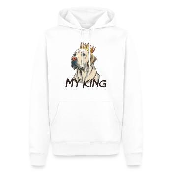 LABRADOR DOG RETRIEVER BREED CUTE RESCUE - Men’s Premium Organic Hoodie - white - Front - Nico (187cm)