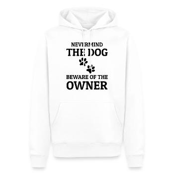 Hund Chien - Sweat à capuche Premium bio Homme - blanc - Devant - Nico (187cm)