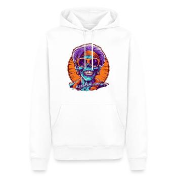 Keep Smiling - the Mummy - Männer Premium Bio Hoodie - Weiß - Vorne - Nico (187cm)
